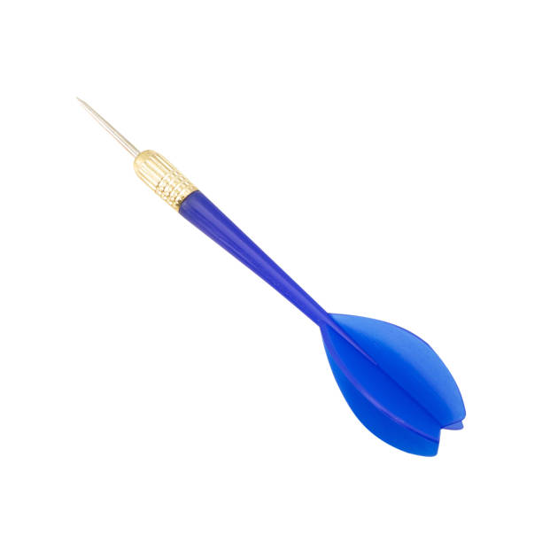 istock Blue Dart isolated on white background with clipping path, full depth of field 2196016553