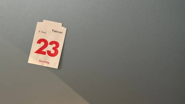 Germany election day 2025, February 23rd, calendar sheet