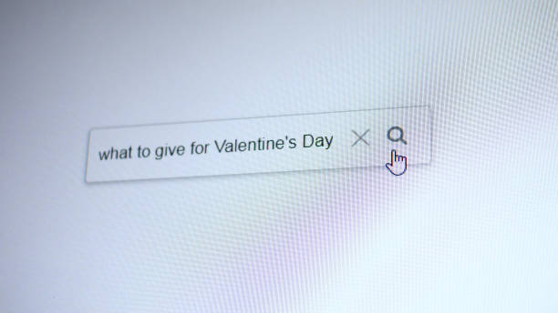 istock A search bar with the entering query What to give for Valentine's Day 2196022850