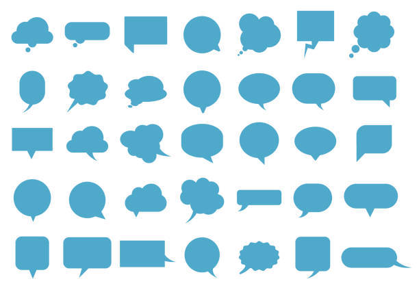 stockillustraties, clipart, cartoons en iconen met speech bubble icon - tekstballon
