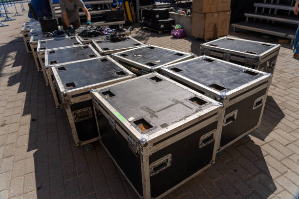 istock Stage equipment before the concert. 2196024978