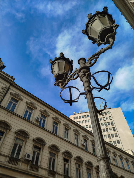 istock lantern against the sky and buildings 2196027448