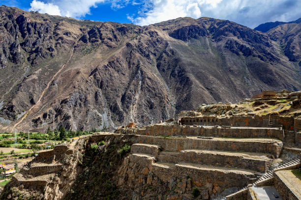 istock Inca archaeological site Ollantaydambo in Peru 2196030253