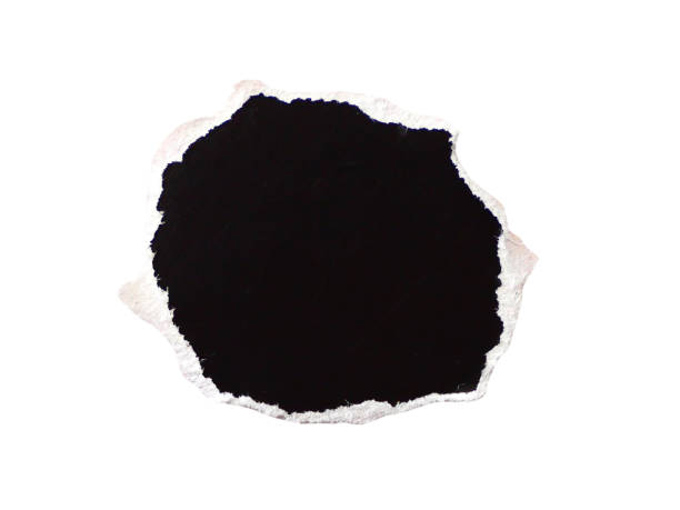 istock Pieces of torn or cut black paper, design elements isolated on transparent background. 2196034194