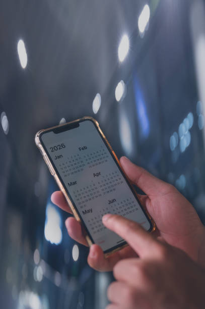 istock Concept for financial planning and reminder for 2026. man using smartphone working with calendar 2026, business planning marketing and investment 2196035585