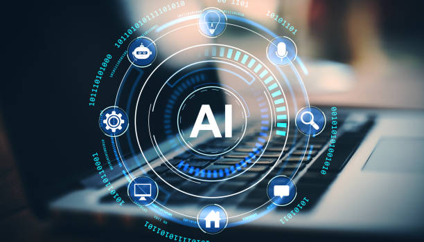 istock AI technology concept with icons on digital interface over laptop keyboard. 2196039253