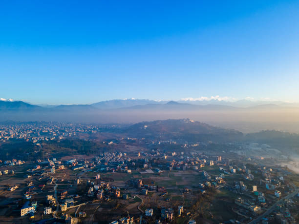 istock aerial the mountain range in Kathmandu, Nepal 2196049745