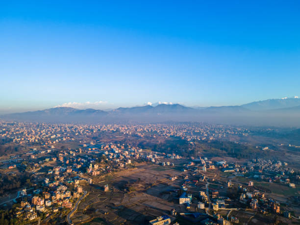 istock aerial the mountain range in Kathmandu, Nepal 2196049748