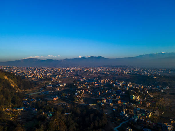 istock aerial the mountain range in Kathmandu, Nepal 2196049761