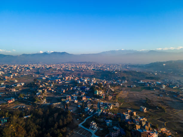 istock aerial the mountain range in Kathmandu, Nepal 2196049768