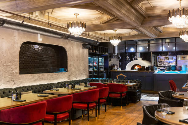 istock Interior of a fashionable modern restaurant 2196050615