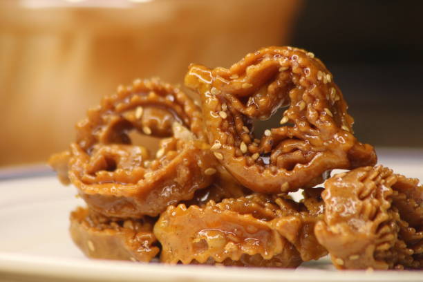 istock Chebakia Sweet Moroccan Cookie Close Up 2196051927