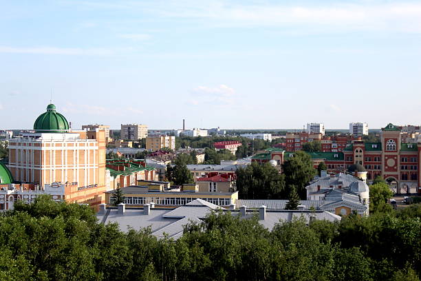 istock The city from a bird's eye view in summer. 2196062237