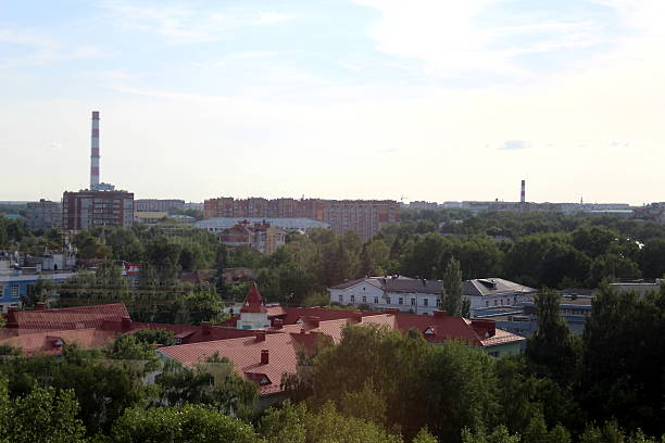 istock The city from a bird's eye view in summer. 2196062246