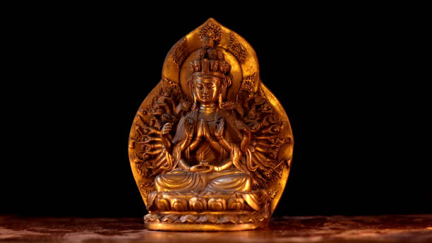 istock Copper Thousand-Hand Guanyin Buddha Statue 2196062591