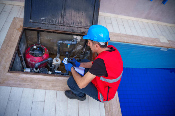 istock male maintenance worker checking and fixing pipes and water pumping machines 2196063426