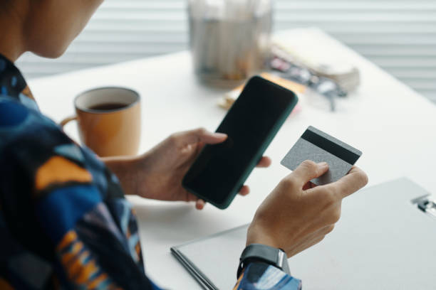 istock Unrecognizable Woman Doing Online Shopping 2196063881