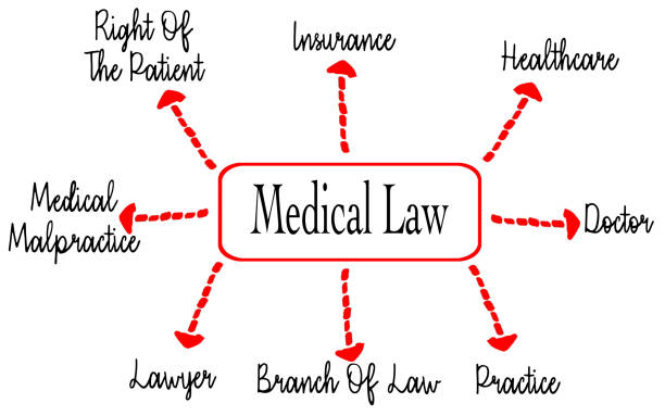 istock Medical Law Concept Diagram Highlighting Key Elements and Related Topics 2196066416