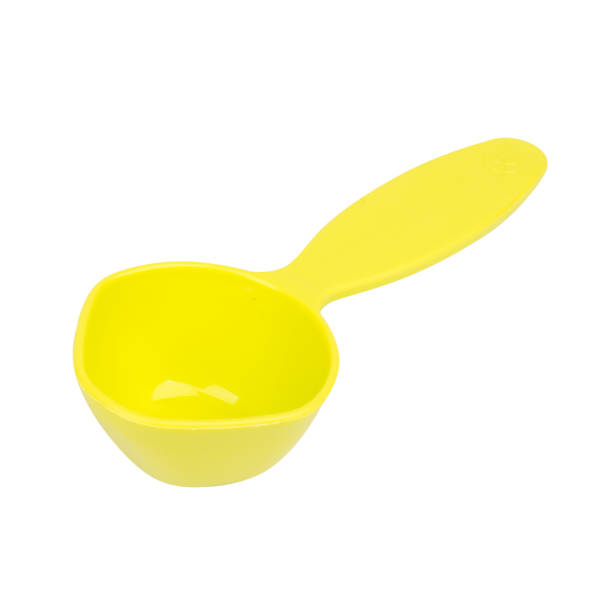 istock Green measuring spoon isolated on white background 2196067822
