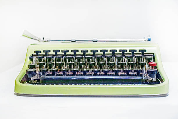 typewriter for correspondents and writers on a light background