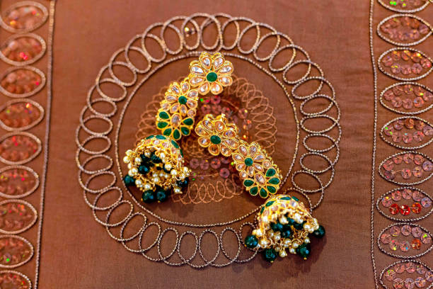 istock Indian bride's wedding jewelry close up 2196070310