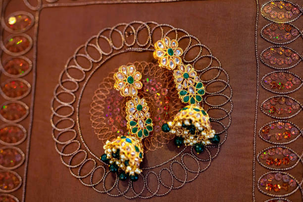 istock Indian bride's wedding jewelry close up 2196071016