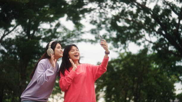 istock Teenagers enjoying a video call with friends. 2196071815
