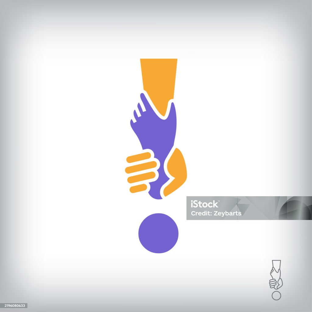 Hand Shake Unique Unique Handshake Exclamation Mark Design Stock Illustration - Download ...
