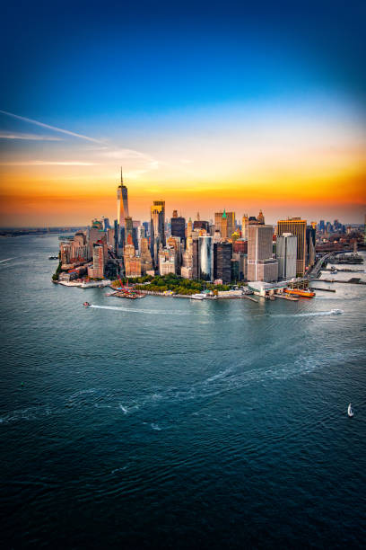 istock Manhattan Financial District Aerial 2196083521