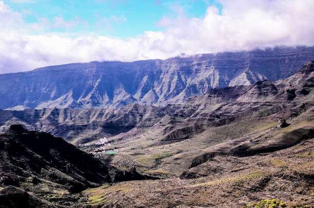 Volcanic Rock Basaltic Formation in Gran Canaria Canary Islands