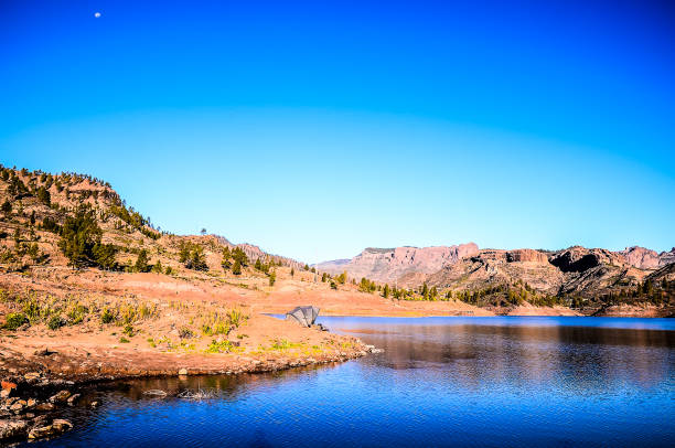 istock Dark Water Lake in Gran Canaria 2196084511