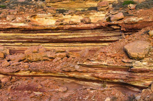 istock Banded sandstone on the midwestern Australian coast 2196090049