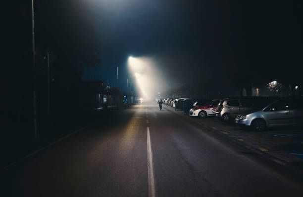 istock A lone cyclist on an empty street 2196091777