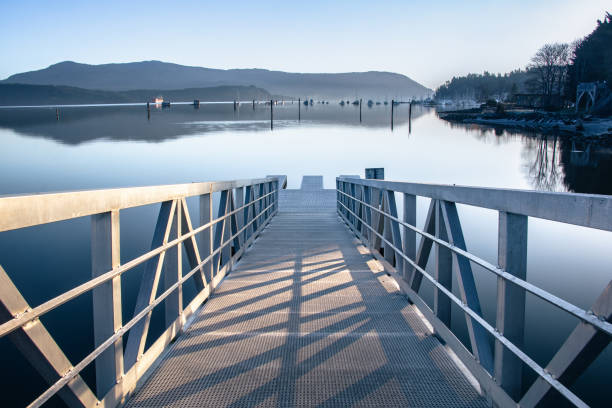 Early morning at Cowichan Bay on a cold winter morning.