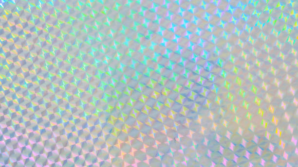 istock Holographic rainbow foil iridescent texture abstract hologram background 2196105432
