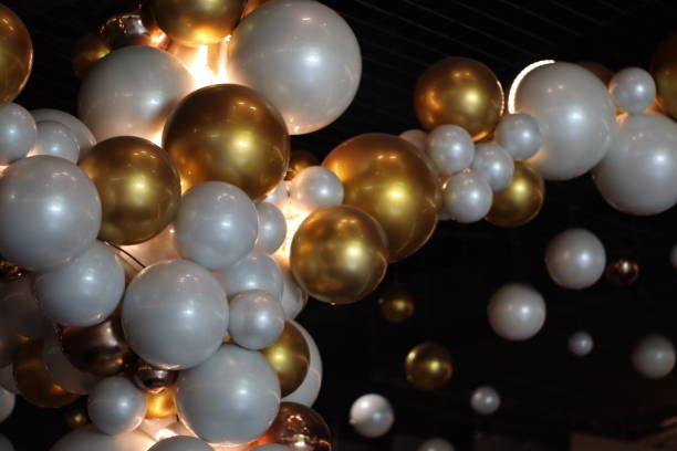 istock Gold balloons in the party. 2196107907