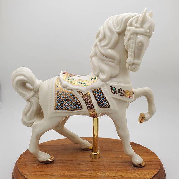istock Ceramic carnival horse statue figurine 2196108143