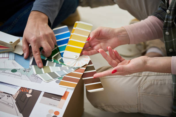 istock Pointing at swatch in color palette 2196112628