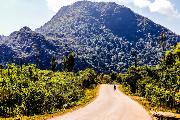 istock road in mountains, digital photo picture as a background 2196112896