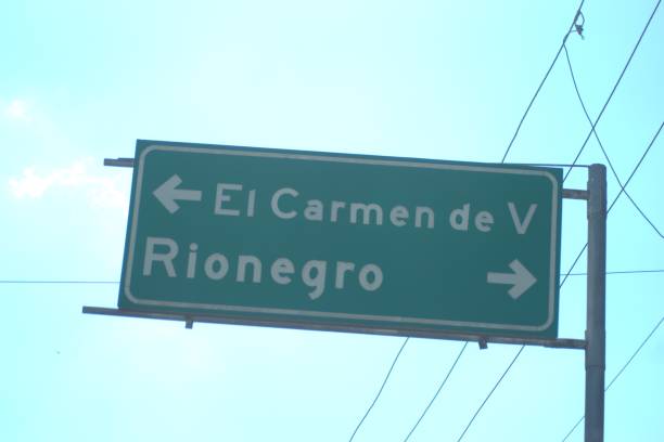 istock Road Signs in Antioquia, Colombia 2196117174
