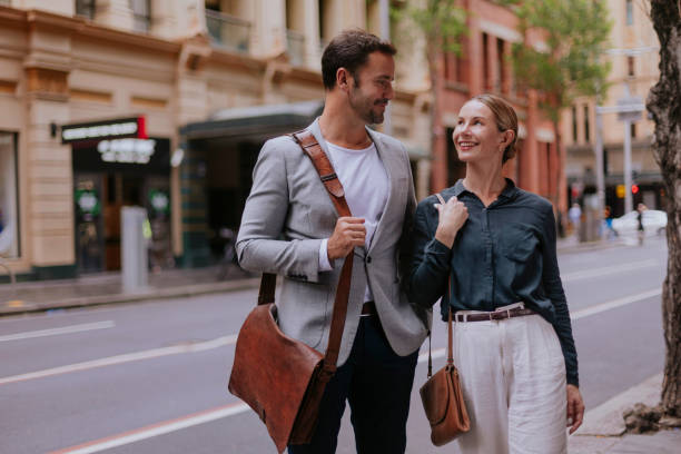 istock Colleagues heading to office 2196123332