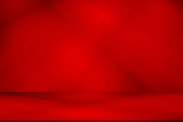 istock Wall interior background, studio and backdrops show products.with shadow from window color red . background for text insertion and presentation product 2196124283