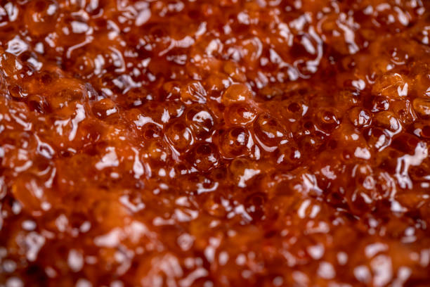 istock a delicacy of red salmon caviar during cooking 2196129097