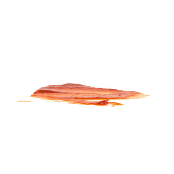 istock Red tomato sauce ketchup stains and smears 2196130052