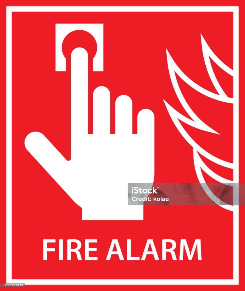 Vector Alarm Hand Fire Alarm Hand Activate Emergency Fire Alarm Push Button Fire Alarm ...