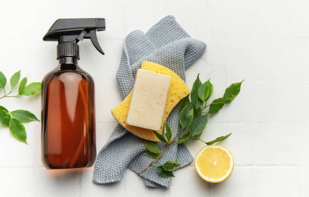 istock Eco friendly cleaning products promoting sustainable lifestyle 2196130902
