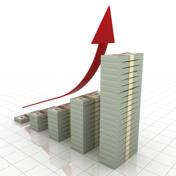 Money graph stock market finance growth chart