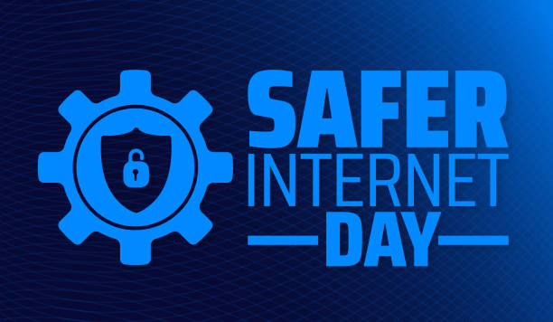 istock Safer Internet Day background banner or poster design template. observed every year in February. Holiday concept. 2196141450