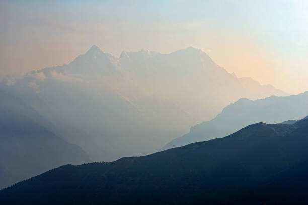 istock Dawn in the Himalayas mountains 2196147387