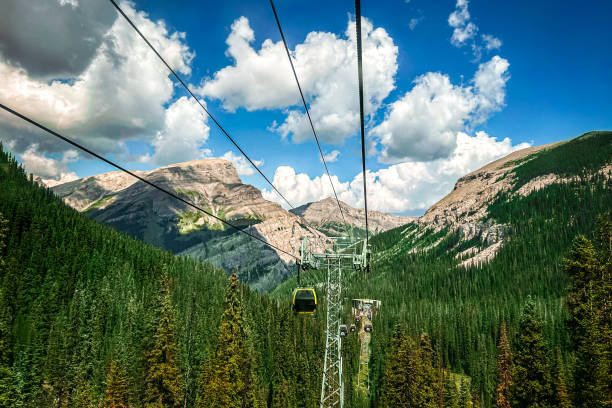 istock View of the mountains and forest from the elevator Banff national park, Canada 2196156171